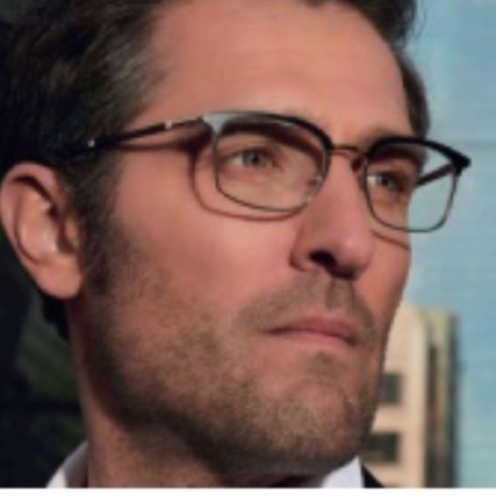 GOLD & WOOD full rim glasses wood and metal REPAIRED/FLAWS